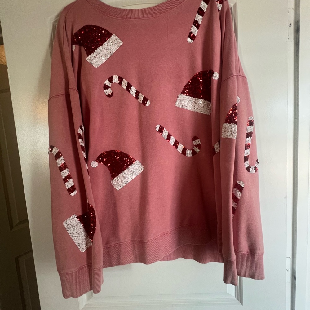 White Birch long sleeve solid knit top CURVY
